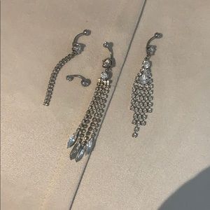 4 Belly button rings